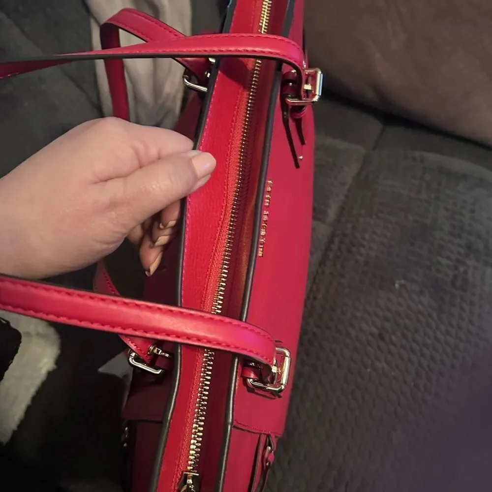 Michael Kors East West Voyager Tote in Red Flame NWTs